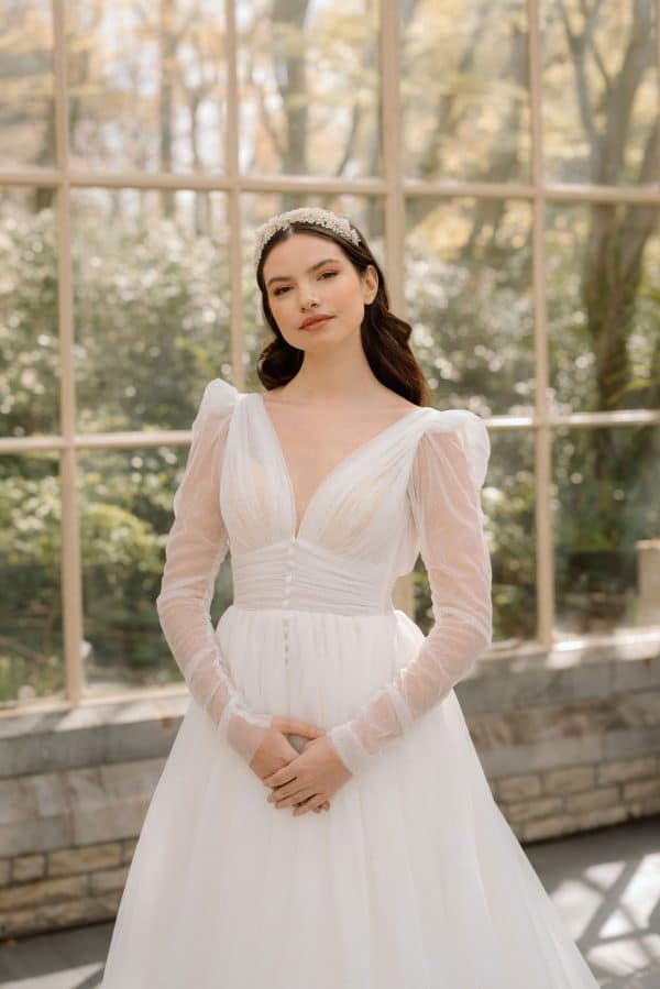 romantic flower and pearl cluster bridal headpiece wedding headband