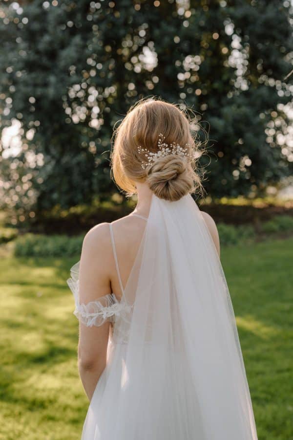 pearl and flower vine bridal wedding hair pins