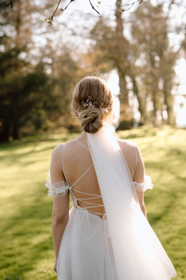 pearl and flower vine bridal wedding hair pins